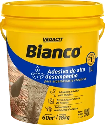 Bianco 18 L, adesivo para chapisco e argamassa